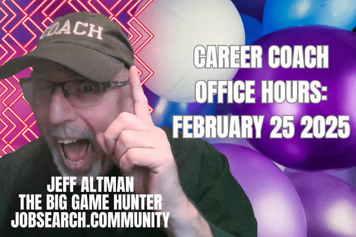 Career Coach Office Time: February 25, 2025