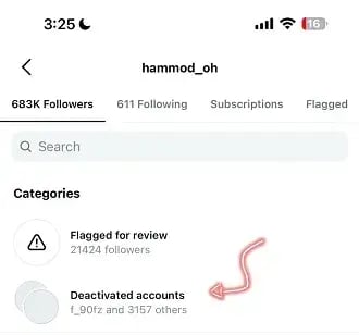 To remove inactive followers on Instagram