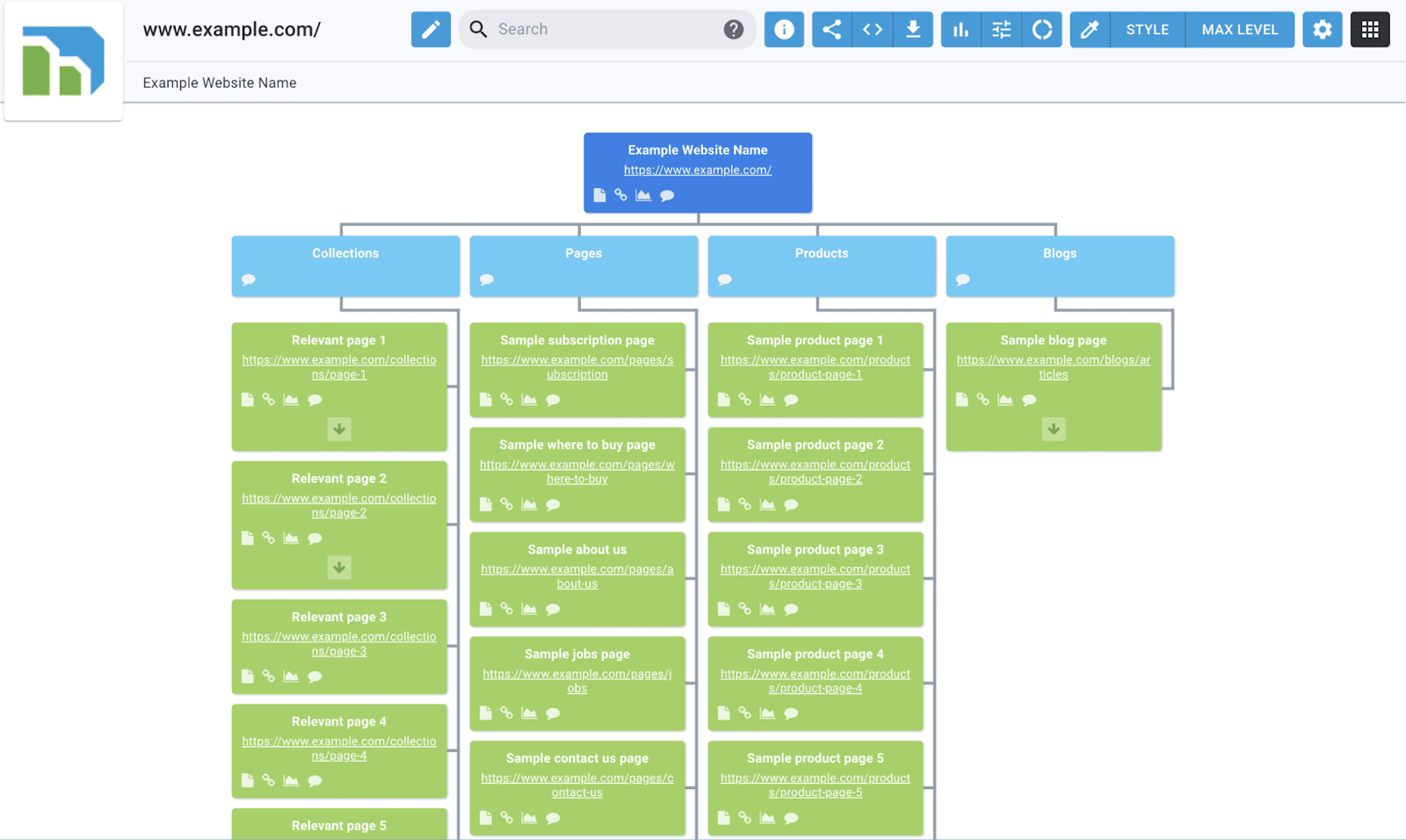 Dyno Folder Sitemap Example