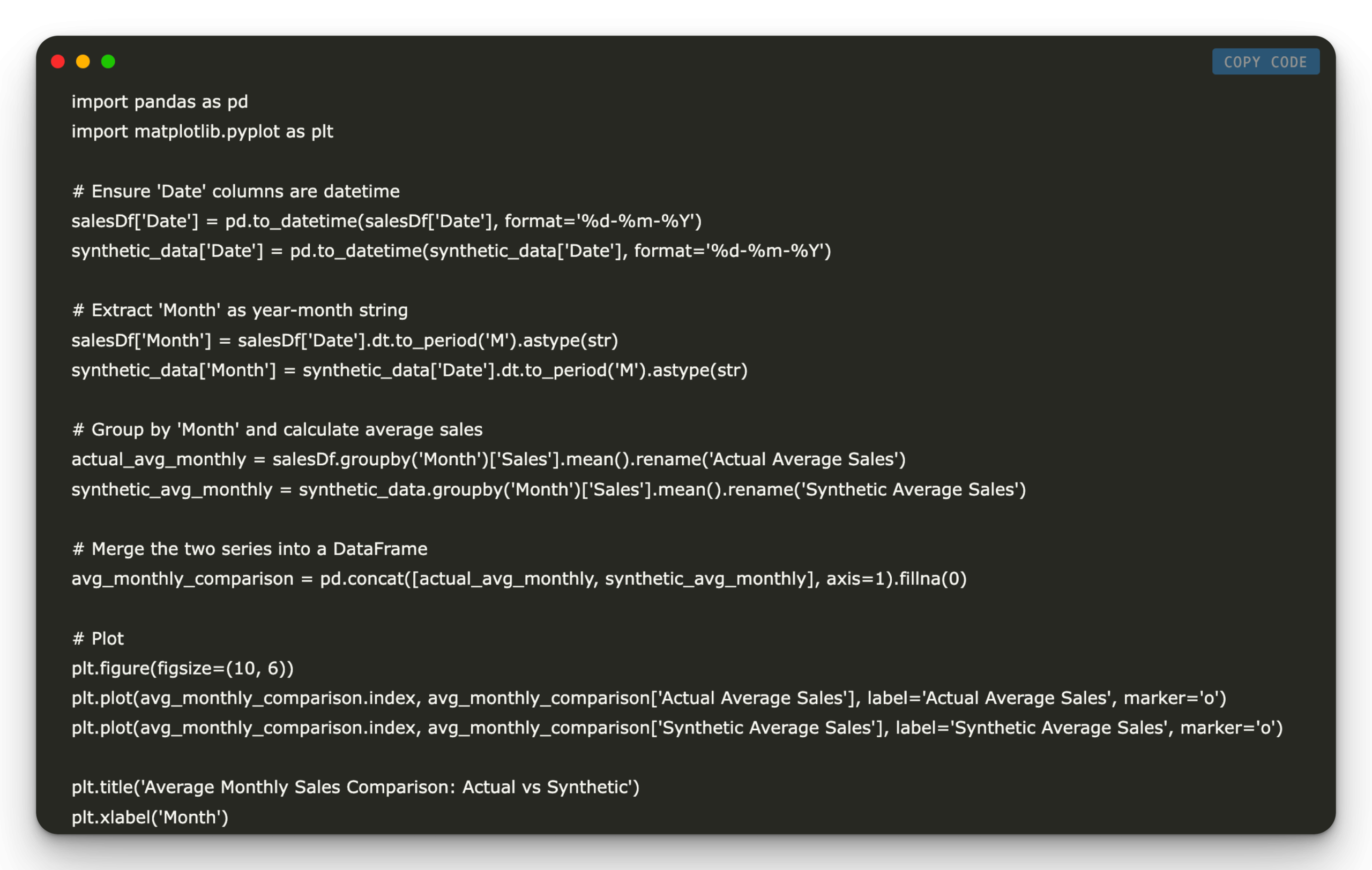Step-by-step guide to creating synthetic data using Synthetic Data Vault (SDV)