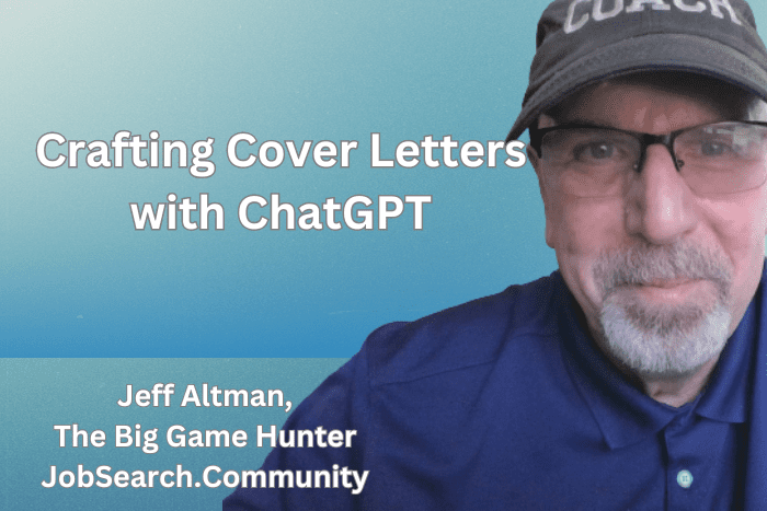 Designing the cover letter with chatgpt
