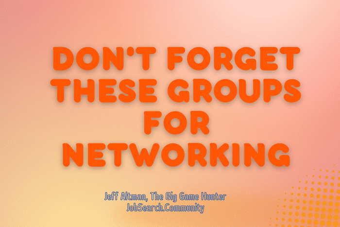Don't forget these groups for networks