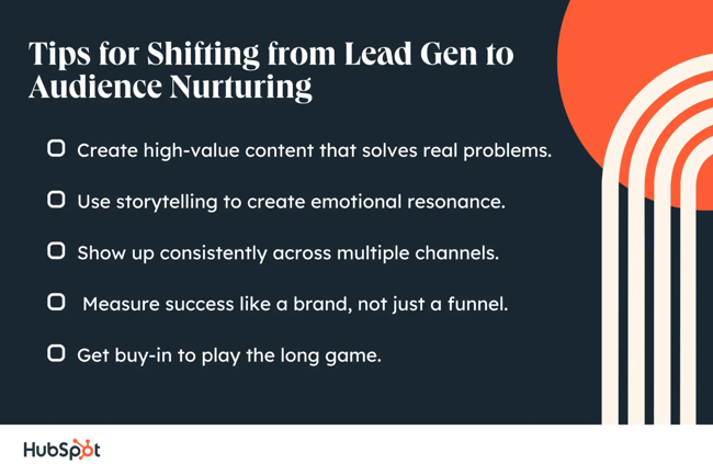 Tips to switch from lead to audience care